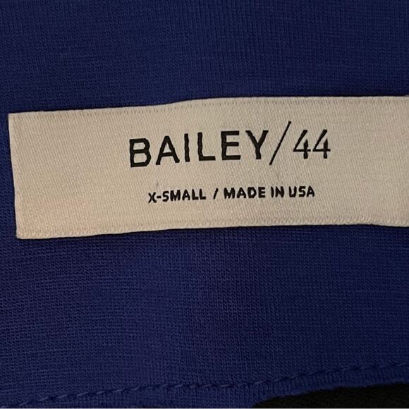 Bailey/44 Black With Electric Blue Bell Sleeves Party Event Dress NWOT Size XS - Picture 9 of 14